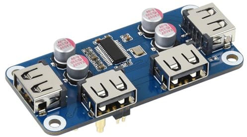USB-Hub (B) Kompatibel mit Raspberry Pi Zero/Zero 2W/Zero W/Zero WH 4X USB 2.0 Anschlüsse