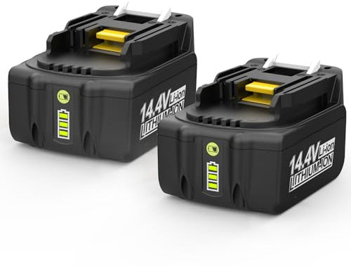 XNJTG Batterie 14,4V 5,0 Ah pour Makita 14,4V BL1430 BL1415 BL1440 BL1415N 196875-4 194558-0 195444-8 196388-5 194065-3