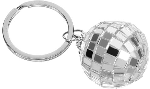 Alipis Disco-Linsenkugel-Schlüsselanhänger Tragbarer Schlüsselanhänger Ornament-Geldbörsen-Schlüsselanhänger Mini-Disco-Kugel-Schlüsselanhänger Disco-Geburtstagsparty-Geschenke
