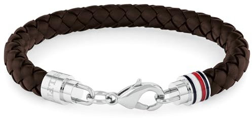Tommy Hilfiger Jewelry Lederarmbänder für Herren in Verschiedenen Farbkombinationen — Alle mit Edelstahlverschluss
