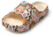 JOMIX Tongs Femme Imprimé Chaussons d'été en Caoutchouc Claquettes Femme pour Maison Douche Piscine Plage (Vache 01, 38-39)
