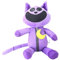 wiztex Smilling Critterr Plüsch für Kinder – 30 cm weich gefülltes Katzenschläfchen-Plüschtier – warmes Kuscheltier Geschenk für alle Fans (Lila)