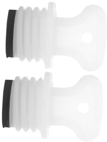 TOPPERFUN 2 Pcs Hot Water Bag Stopper, 3.5cm/1.38in Small Plastic Hot Water Bottle Stopper Cap Replacement for Sealing and Leakproofing