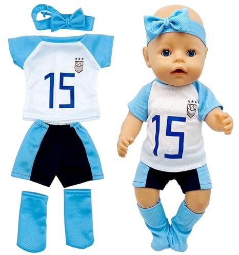 Kleidung Outfits für Baby Puppen,Puppenkleidung,Puppenkleidung,Puppe Kleidung,Puppe zubehör,Sommer Kleidung Puppen für 35-45 cm,Geschenke für Mädchen Jungen