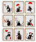 FREEBLOSS 9 Stück 20 x 25 cm, Banksy Maus Kunstdruck, Ungerahmte Poster, Banksy Leinwand Wandkunst, Schlafzimmer, Banksy Maus Bilder Für Die Wand, Dekorative Wandkunst Für Flur Und Wohnzimmer