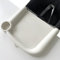 FAILUN Vassoio da pranzo per bambini in silicone compatibile con sedie da tavolo Inglesina Fast e altri seggioloni a gancio, portatile, con clip, lavabile in lavastoviglie e senza BPA (bianco
