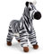 Zappi Co Streifi das Zebra Plüschtier (25cm) Gestreifter Savannenfreund - Weich, Kuschelig, 100% Recycelt - Schwarz-Weiße Schönheit