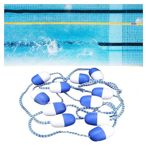 3,3 bis 60 Fuß schwimmende Sicherheitstrennleine für Pools, Anti-Wellen-Sicherheitsseil für Pools, geeignet für Flache und Tiefe Wasserbereiche von Schwimmclubs (9 m 30