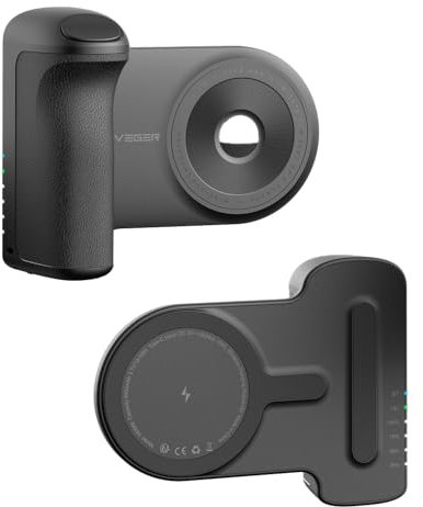 Snapcam Power Bank Batería 5000 mAh Soporte Selfie Horizontal y Vertical Cargador magnético