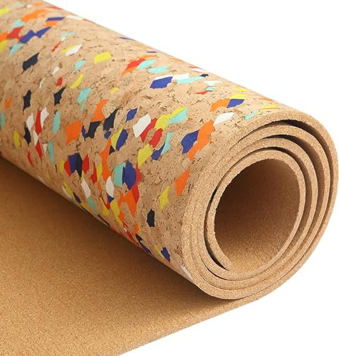 Rouleau de tableau en liège autocollant coloré de 8 mm d'épaisseur, facile à couper pour décorations murales et loisirs créatifs, tableau d'affichage pour photos, mémos, tableau d'affichage mural sans
