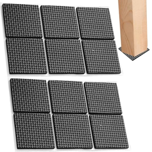 Non Slip Furniture Pads - Non-Skid Pad for Furniture, Anti Slip Couch Feet Pads, Felt Cushion Furniture Feet Wood Floor Protectors for Protecting Your Hardwood Laminate Flooring
