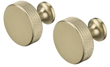 blomus Set 2 Wandhaken rund -ROF- | Garderobenhaken aus Metall | Ø 3 cm | Farbe Brass | Handtuchhaken & Badaccessoire