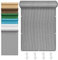 Sonnensegel Nach Maß mit Ösen 130 x 210 cm HDPE Luftdurchlässig, Wasserdurchlässig Sonnensegel für Den Außenbereich für Garten Terrasse, Grau