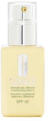 Clinique Dramatically Different Moisturizing Lotion + SPF 50 for Dry To Dry Combination Skin Types | Hydrating + Sun Protection