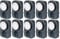 Brennenstuhl Zeitschaltuhr MZ 20, mechanische Timer-Steckdose (Tages-Zeitschaltuhr mit erhöhtem Berührungsschutz) grau (10er Pack)
