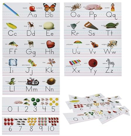 Niesel Alphabet Wandplatte, Set Alphabet für Wand, Klassenzimmer, Lernposter, dekorative Lernkarten für Schule, Haus, Kinder, Schlafzimmer, Kindergarten