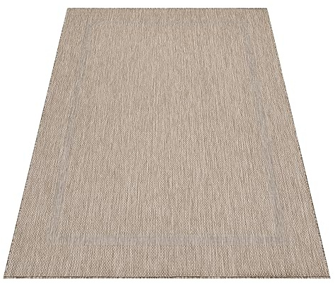 KADIMA DESIGN Küchenteppich Unifarben Zeitlos Wetterfest Langlebig Waschbar Belastbar Strapazierfähig Beige 140x200 cm Balkon Küche Oeko-TEX Zertifiziert | ALSTER