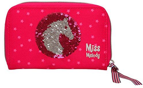 Depesche 6418 - Portemonnaie, Miss Melody, Pailletten rot