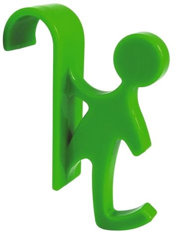 SOMATHERM FOR YOU, Crochet déco vert pour sèche-serviette à tube rond - Accessoire pratique à suspendre pour radiateur - Idéal pour une touche de couleur et de confort dans votre salle de bain