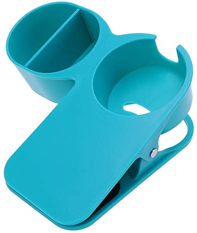 UPKOCH Getränkehalter Clip Tisch Tisch Seite Flaschenhalter Ständer Kaffee Tasse Halter Halter Halter Halter für Büro Zuhause, blau