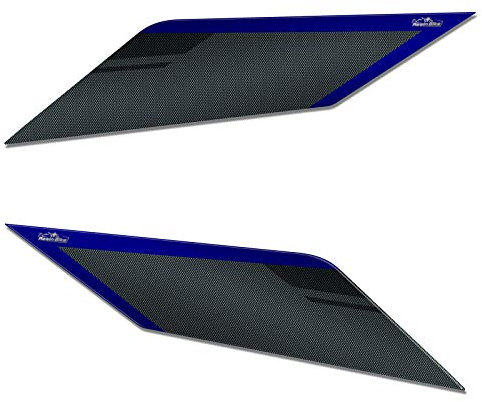 Resin Bike Adesivi Moto Compatibile con Yamaha Tenere 700 2019. Protezioni Laterali da Urti e Graffi. Kit Adesivi 3D Resinati Lato Destro e Sinistro Blu Metallizzato