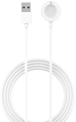 BoLuo Cargador Compatible con Fossil Gen 6 Watch,100mm Cables de Carga USB de Repuesto Adaptador de Cargador de Base Compatible con Fossil Gen 5/Gen 4/Misfit Vapor 2/Skagen falster 2 Watch (blanco)