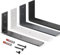 HOLZBRINK Regalträger Metall Regalhalter für Wandregal, Regalwinkel, weiß 250x100x40 mm, 1 Stück, HLR-L-250-9016