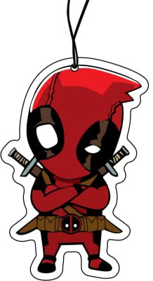 2x Deadpool Duftbaum Lufterfrischer Auto Lustig, Duftspender, Tuning, Car Air Freshener, Duftanhänger Set