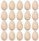 20stücke Holz Eier Zum Basteln Unbemalte Holz Ostereier Für Diy Dekoration Realistische Nachbildung Für Junge Mädchen Und Bastelprojekte Für Ostern Und Kreative Anlässe
