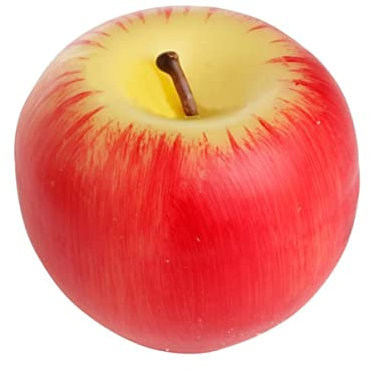 HOMSFOU Weihnachtskerzen In Apfelform Kreative 3D-Kerzen Mit Roten Äpfeln Künstliche Fruchtwachskerzen Für Heiligabend Weihnachten Hochzeit Geburtstag Party Deko (Kleine Größe)