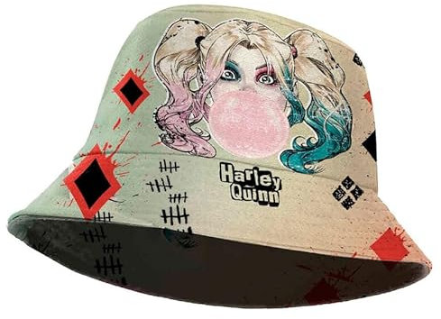 Harley Quinn Mad Love-Bucket Kindermütze, Beige, 25 x 15 cm