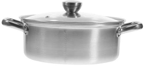 IMIKEYA Edelstahl-hot Pot Mit Zwei Seitenteilern Suppentopf Für Gleichzeitiges Garen Hochtemperaturtopf Mit Antihaft-beschichtung Einfach Zu Reinzen Mit Heißem Wasser