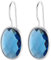 Klassische Wasser Tropfen Himmel Blau Achat Ohrringe Solide MetJakt 925 Sterling Silber Ohrring für Dame Hochzeitsparty Edlen Schmuck (Londoner Blauer Topas)