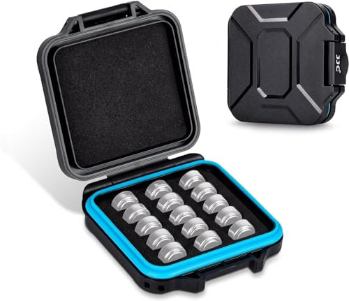 LR44 Battery Case Holder Storage,Water-Resistant Anti-Shock,Coin Cell Battery Case for 15x LR44/AG13/CR44/SR44/357/303/L1154/A76,LR44 Button Round Battery Holder Case,Coin Cell Battery Not Included