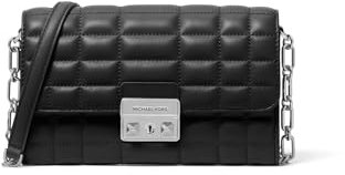 Michael Kors Tribeca Große Geldbörse an einer Kette Crossbody, Schwarz, One size