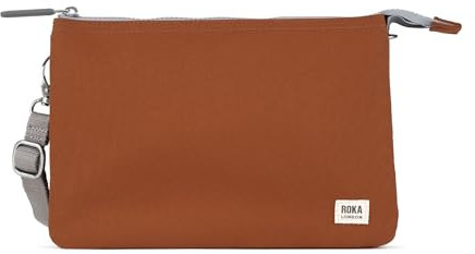 ROKA London Carnaby Crossbody XL Recylced Canvas (Bran)