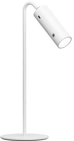 EMKE LED Tischlampe Kabellos Schreibtischlampe Weiß, USB Tischlampe Dimmbar Touch Tischleuchte, Magnetische 360° einstellbare Abnehmbare Leselampe Wandleuchte Desk Lampe Klein