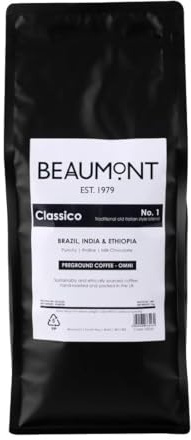 Beaumont No.1 Omni Grind Coffee Roasted Beans 1kg - Flavour Notes: Punchy, Praline, Milk Chocolate HS526