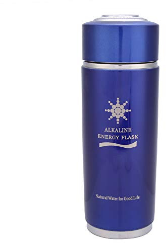 Acouto Bouteille Alcaline en Acier Inoxydable Balance Portable Bio Energy Lonizer Cup La Bouteille d'énergie Permet Une Meilleure Absorption des Nutriments et Ce (Blue)