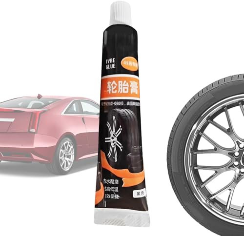 Reparación de neumáticos de coche, pegamento de goma de 30 g, herramientas adhesivas de reparación de neumáticos | Kits de reparación de neumáticos de pinchazos de pared lateral, multifuncional