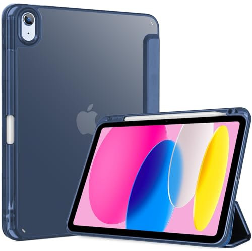 ProCase Funda para iPad (A16) 11 generación 2025/iPad 10 generación 10.9 2022 Funda Protectora con Soporte para bolígrafo a Prueba de Golpes Smart Case Cover Auto Dormir/Despertar -Azul Oscuro