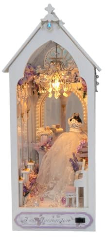 Buchecke Dekoration, 3D Holz Buchstützen, Buchecke Vorlage Set, Puppenhaus Holzdekoration, kleines Haus, Buchecke, , Einlegedekoration, Eternal Fan