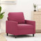 SKM Sessel Weinrot 60 cm Samt,Möbel,Sofas,Rot,14.1KG,359183