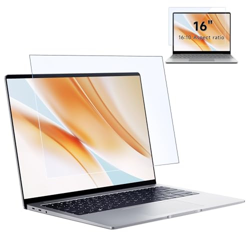 2 Pack Blaulichtfilter Displayschutzfolie 16 Zoll 16:10, Blendschutzfolie Augenschutz Schutzfolie, Hochauflösender Screen Bildschirm für Hp/Dell/Acer/Lenovo/ThinkPad/Asus