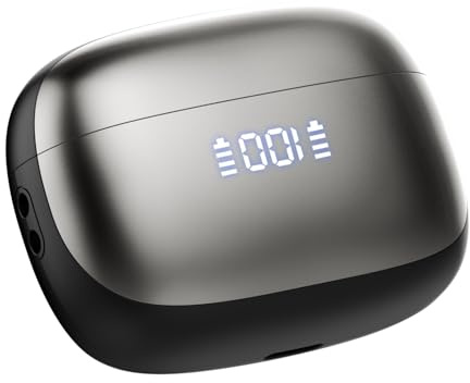 Conyat AI Auriculares Traductor de Idiomas, Auriculares traductores en Tiempo Real En 164 Idiomas con App y ENC Mic, Gris Grafito
