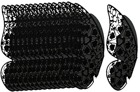 50 Stück Platzkarten, Schmetterling, Hochzeit, Namenskarte, Deko, Glas, Tisch, Schwarz