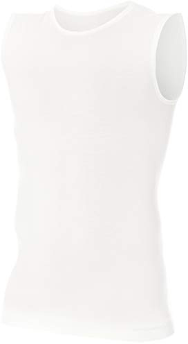 BRUBECK Merino Shirt Herren Ärmellos, Nahtloses Unterhemd, Tank Top | 41 % Merinowolle, 57 % Polyamid, atmungsaktiv, geruchsarm, Funktionsunterwäsche, Thermo Baselayer, Achselshirt