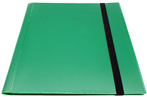 docsmagic.de Pro-Player 12-Pocket Playset Album Dark Green - 480 Card Binder - MTG - PKM - YGO - Sammelalbum Dunkelgrün