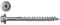 fischer - Tirefond Power-Fast 10,0x80 revêtement zingué blanc, filetage partiel, tête hexagonale avec empreinte Torx/Boite de 50