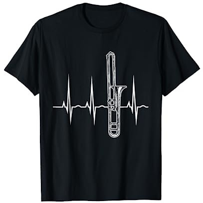 Herzschlag Posaune T-Shirt - Geschenk für Posaunenspieler T-Shirt
